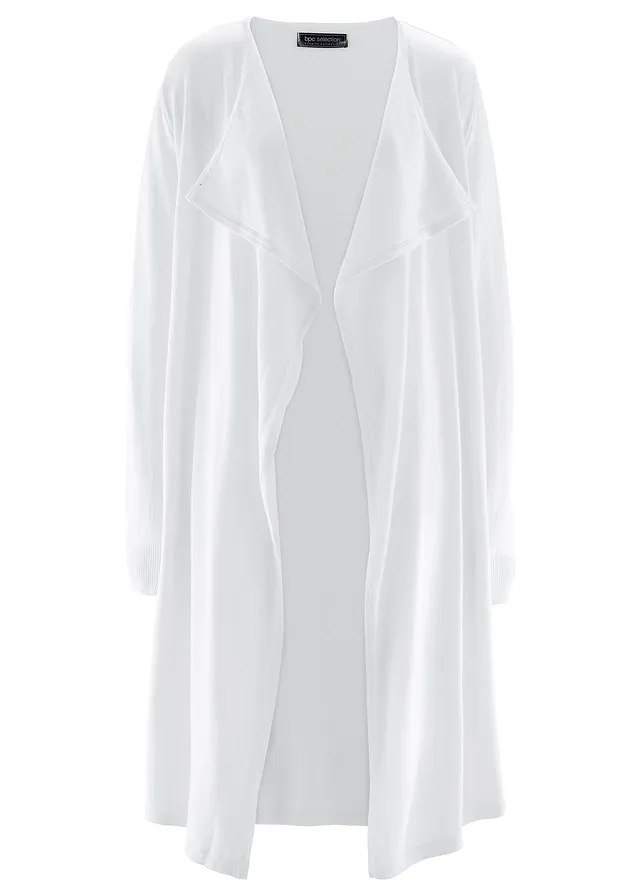 Pletený sveter, dlhý, s bavlnou