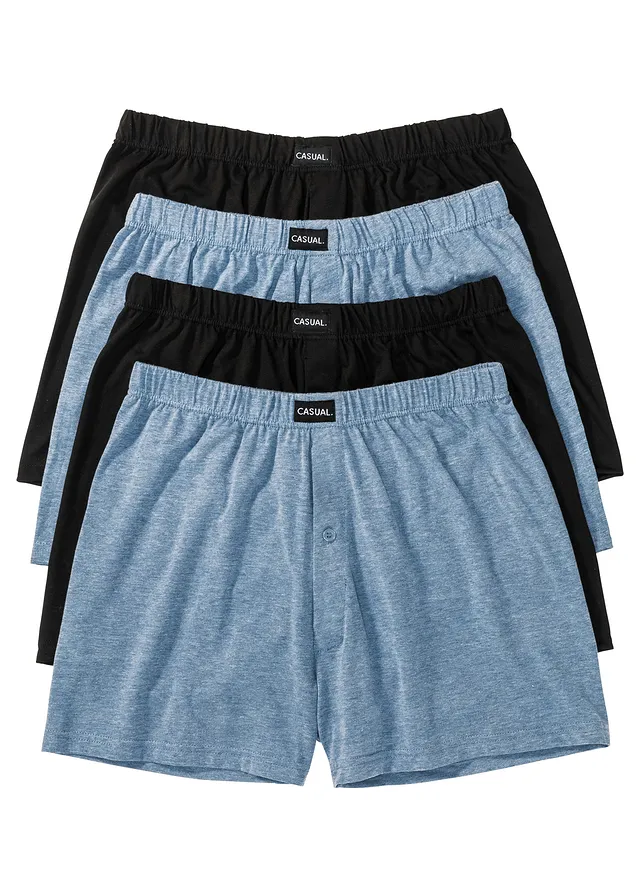 Boxeri lejeri jerse cu bumbac moale (set/ 4 buc.)