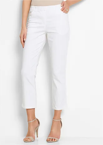 7/8 instapbroek met stretch, Kleur: wit