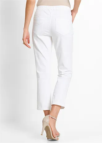 7/8 instapbroek met stretch, Kleur: wit