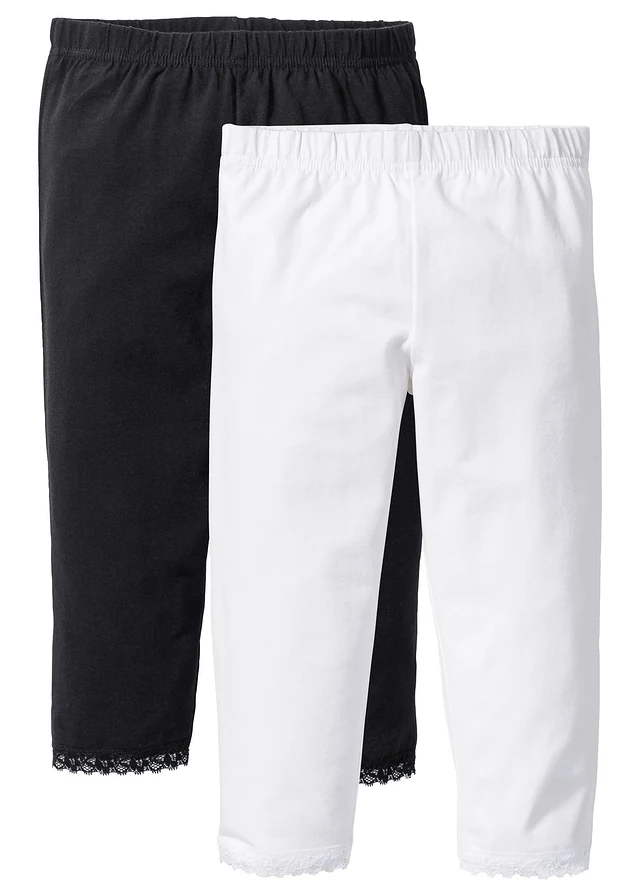 Capri legging met biologisch katoen (set van 2)