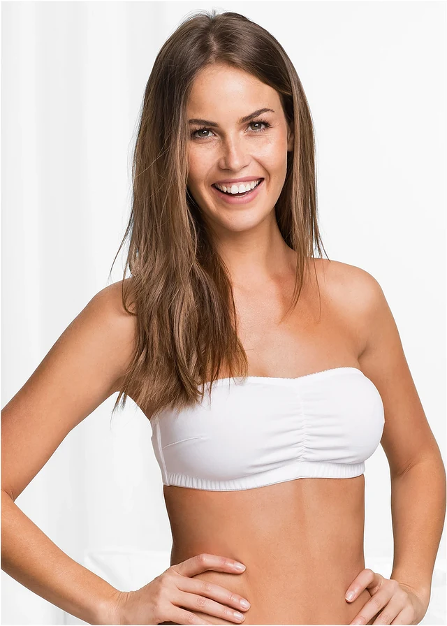 Bandeau bh (set van 2) met biologisch katoen • zwart+wit • product-page.page-title-suffix