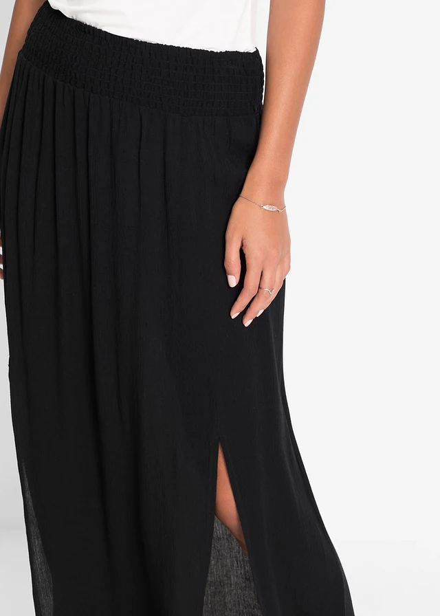 Jupe longue en viscose fluide • noir • product-page.page-title-suffix