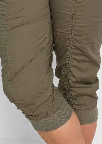 3/4 kalhoty z čisté bavlny • olivová • bonprix obchod