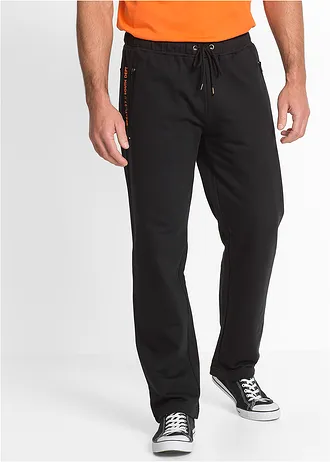 Pantaloni de jogging cu buzunare practice cu fermoar • negru • magazin bonprix