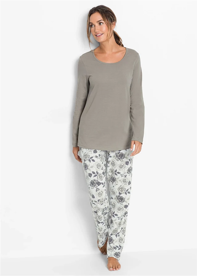 Pyjama 100% coton • gris/blanc imprimé • product-page.page-title-suffix