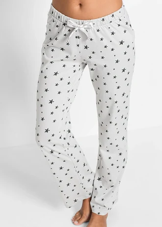 Pijama cu bumbac organic • antracit melanj • magazin bonprix