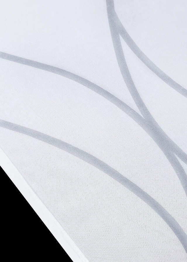 Paneelgordijn met gerecycled polyester (1 stuk), Kleur: wit-grijs