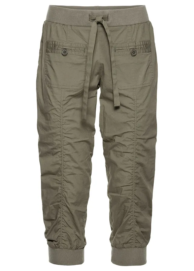 Pantaloni 3/4 din bumbac 100%