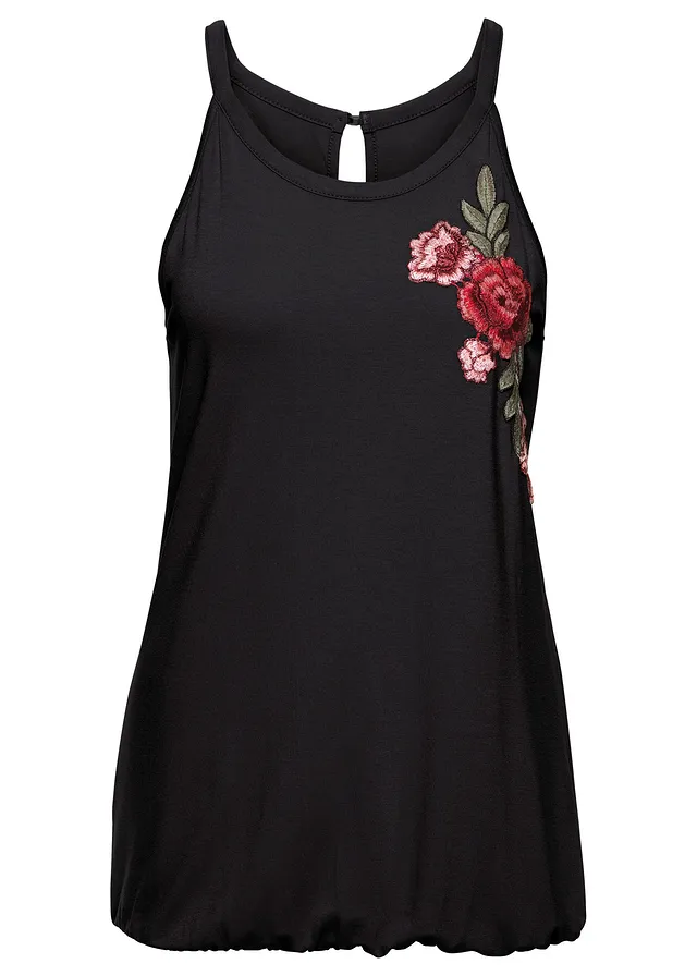Top cu broderie