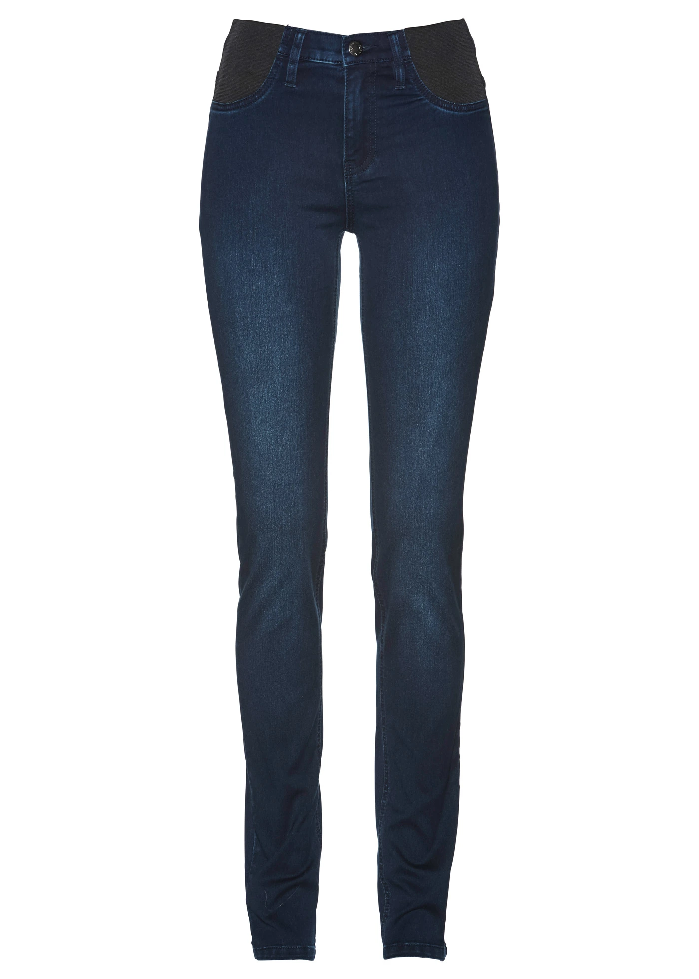 Skinny stretch jeans met mid waist • donkerblauw denim • bonprix online shop