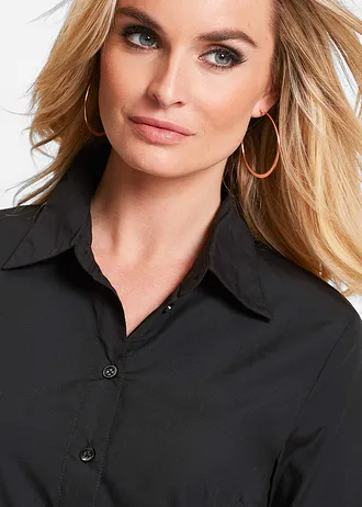 Košilová halenka • černá • bonprix obchod