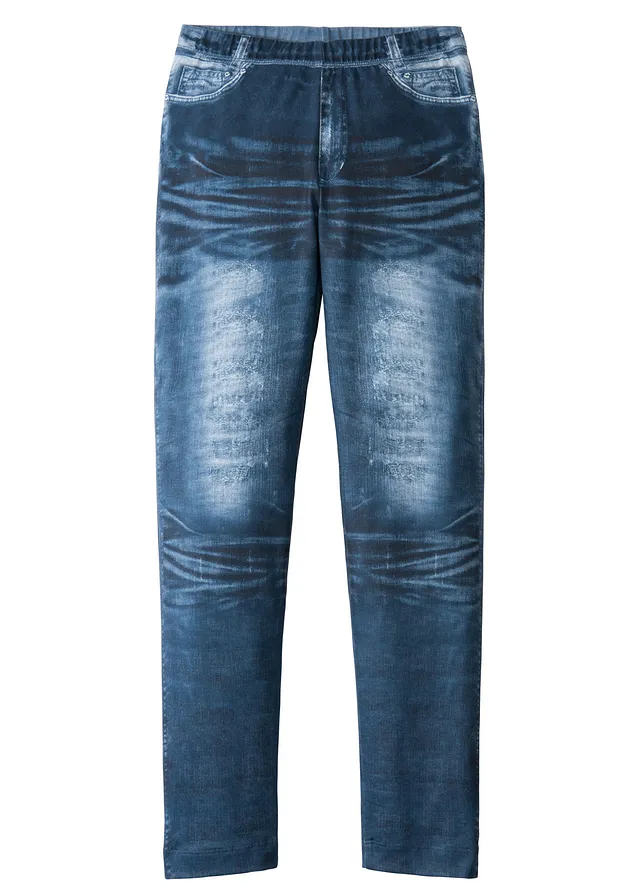 Colanți cu print denim