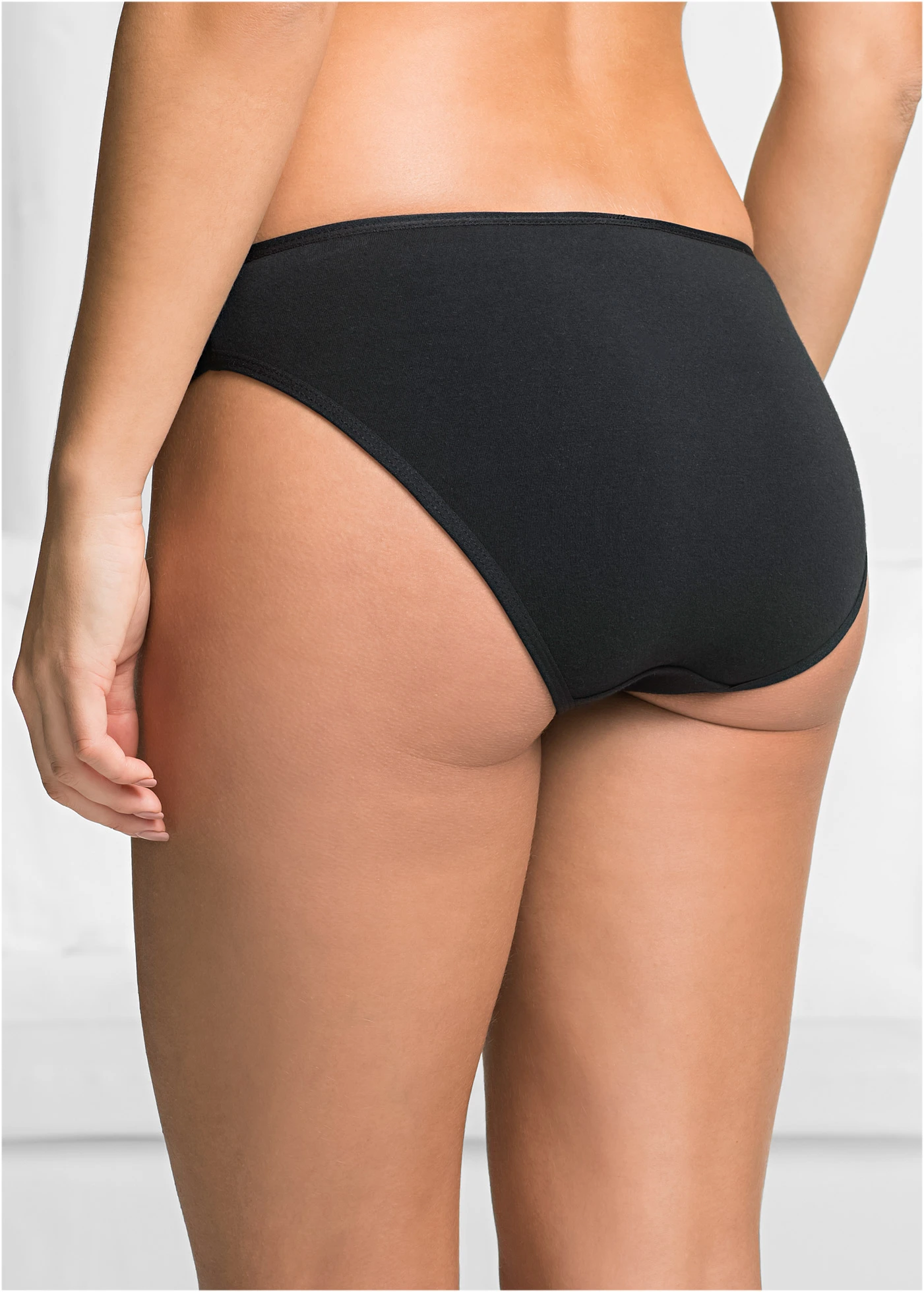 Chilot cu bumbac moale (set/6 buc.) • negru/alb/gri-argintiu • magazin bonprix
