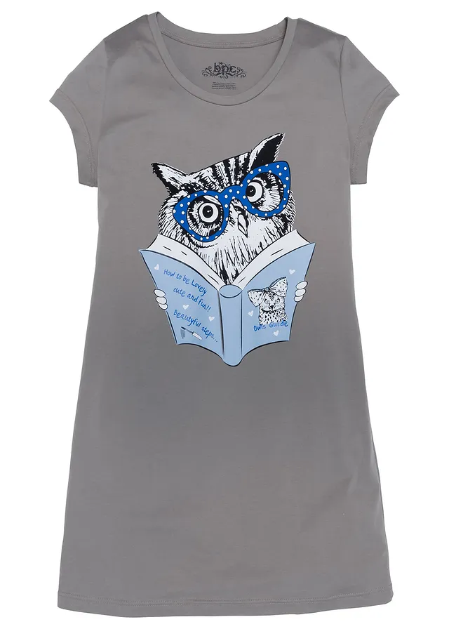 Nočná košeľa, krátka, z čistej bio bavlny