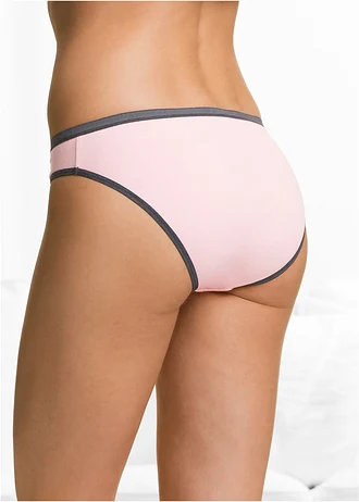 Slip met zacht katoen (set van 5) • blauw+roze+wolwit met print • bonprix online shop