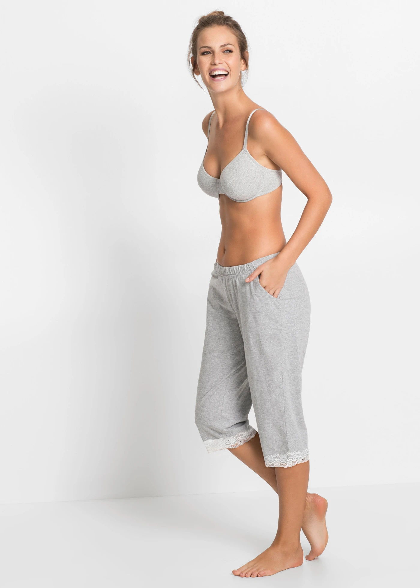 Sutien fără vătuire (3 buc./set) • alb-negru-gri melanj • magazin bonprix