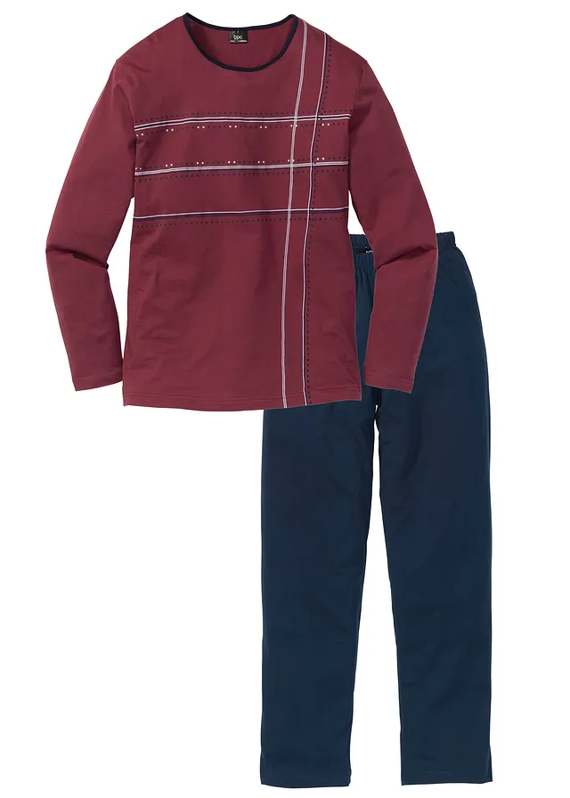 Pijama cu mâneci lungi cu bumbac