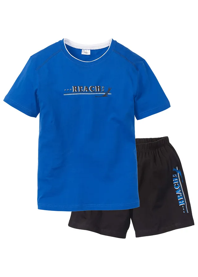 Pijama cu pantaloni scurți cu bumbac moale