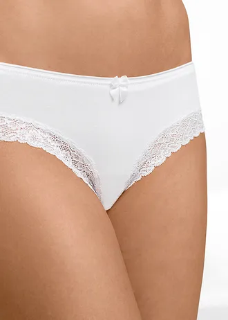 Brazilské kalhotky (4 ks v balení) • černá + bílá • bonprix obchod