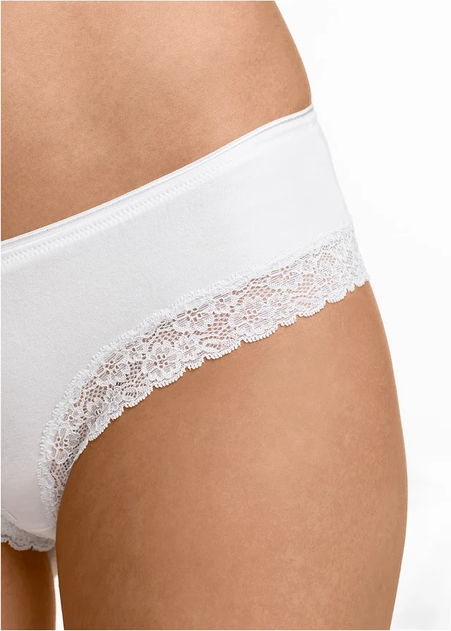 Brazilian slip (set van 4), Kleur: zwart+wit