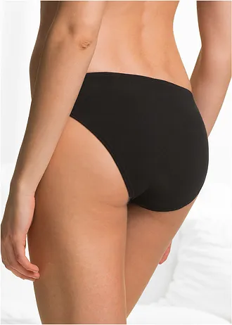 Slip van puur katoen (set van 8) • zwart • bonprix online shop
