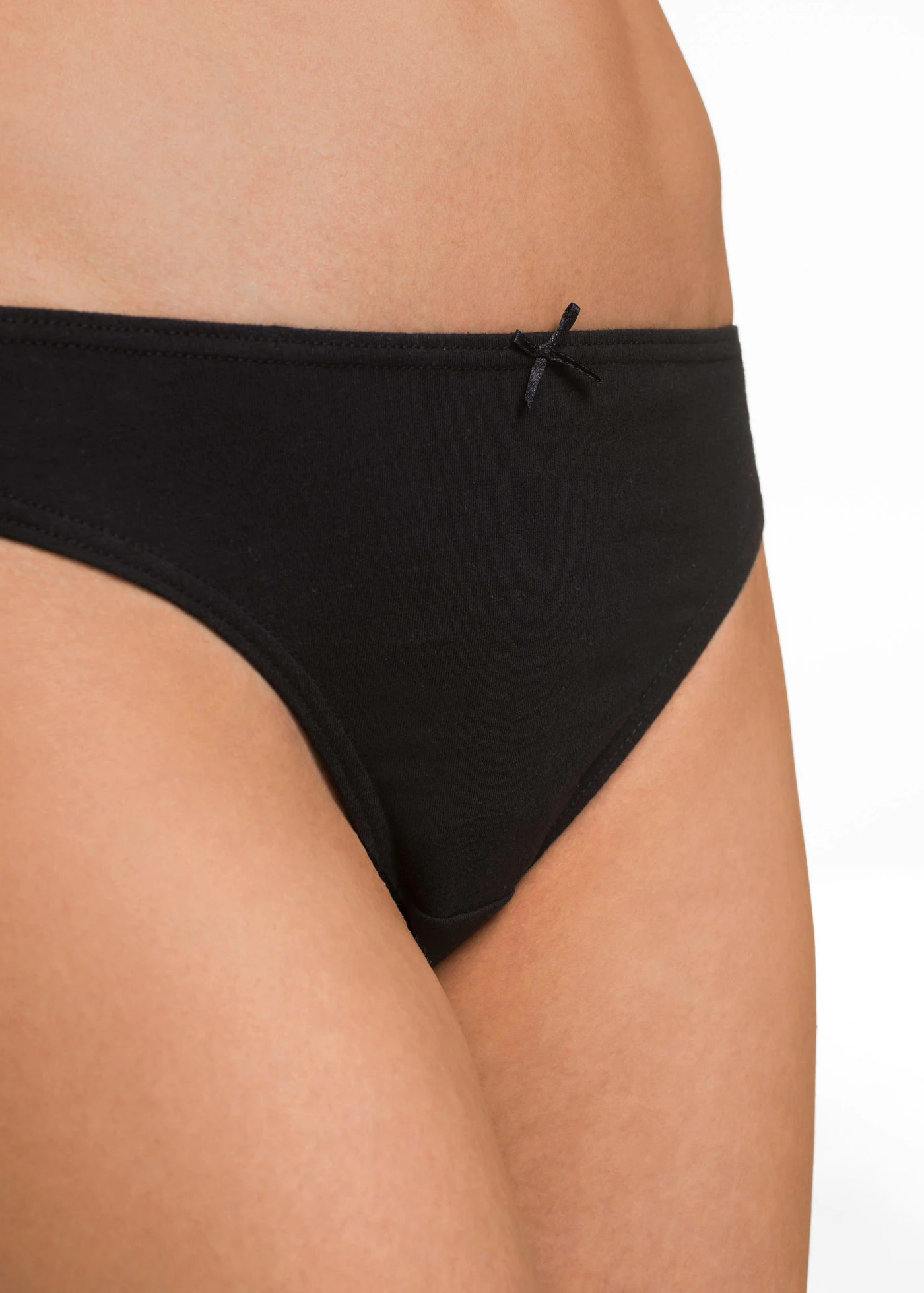 Slip van puur katoen (set van 8) • zwart • bonprix online shop
