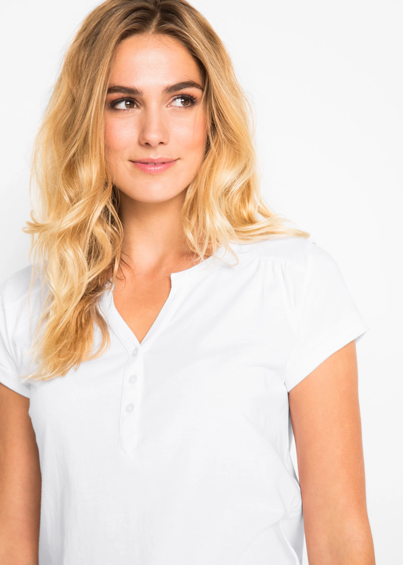 Bavlněné tričko, krátký rukáv • bílá • bonprix obchod