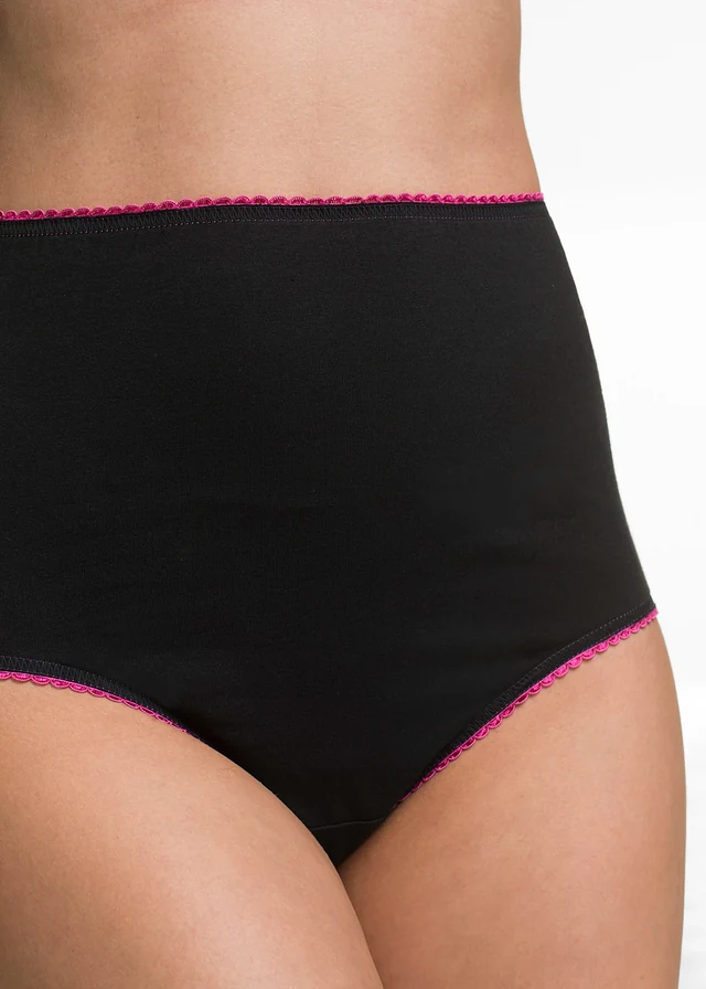 Lot de 5 slips taille haute • noir/multicolore • product-page.page-title-suffix