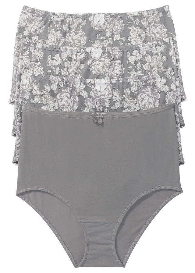Tailleslip (set van 4), Kleur: grijs gedessineerd