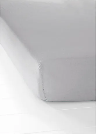 Napínací žerzejové prostěradlo • světle šedá • bonprix obchod