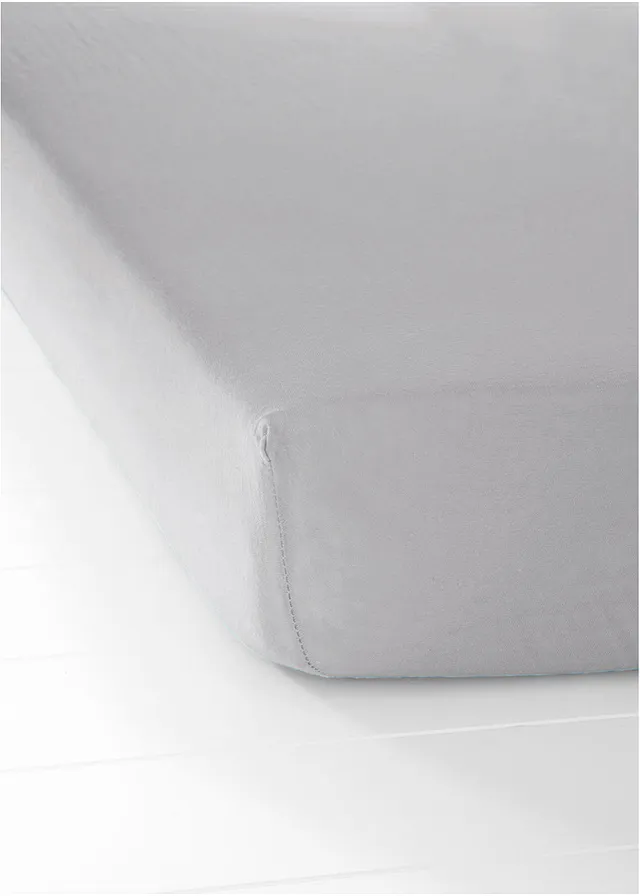 Napínací žerzejové prostěradlo • světle šedá • bonprix obchod