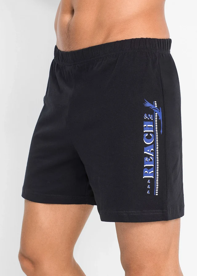 Pyjashort coton • bleu azur/noir • product-page.page-title-suffix
