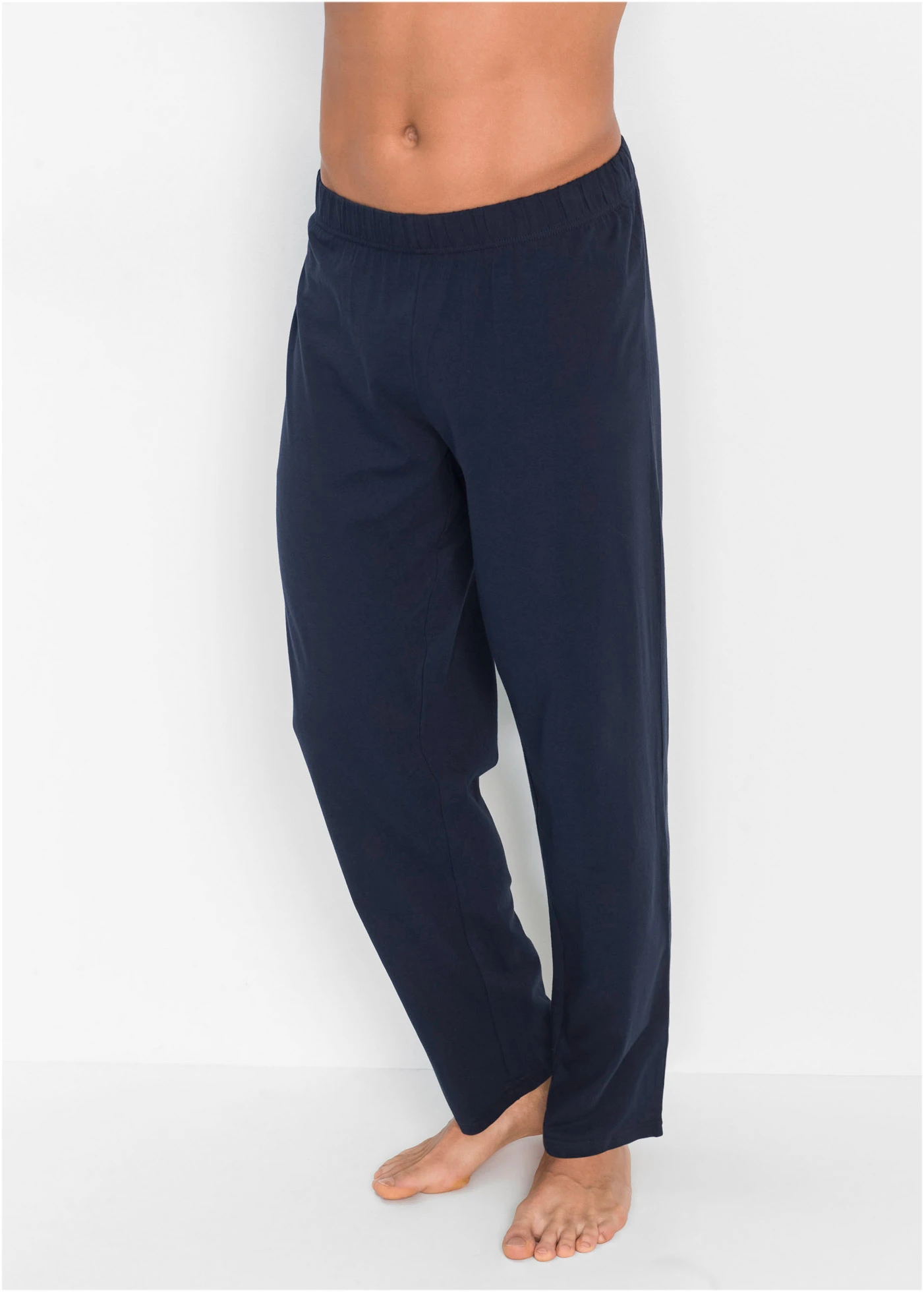 Pizsama tiszta pamutból és hosszú ujjakkal • sötétkék • bonprix áruház