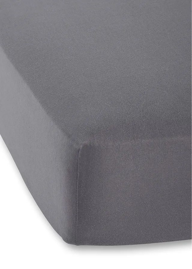 Žerzejové napínací prostěradlo 40 cm • antracitová • bonprix obchod