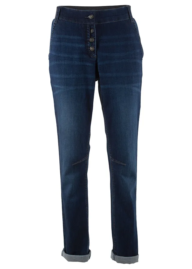 Blugi Boyfriend Mid Waist, talie comodă
