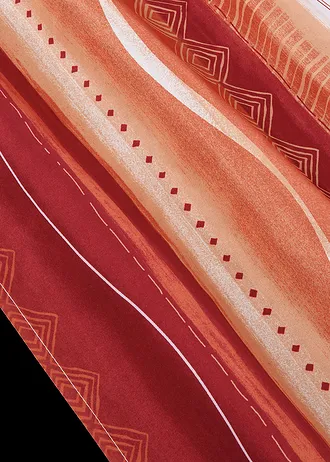 Microvezel gordijn met print (1 stuk) • terracotta • bonprix online shop