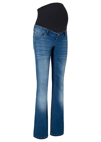 Jeansy ciążowe bootcut, krótkie i długie rozmiary