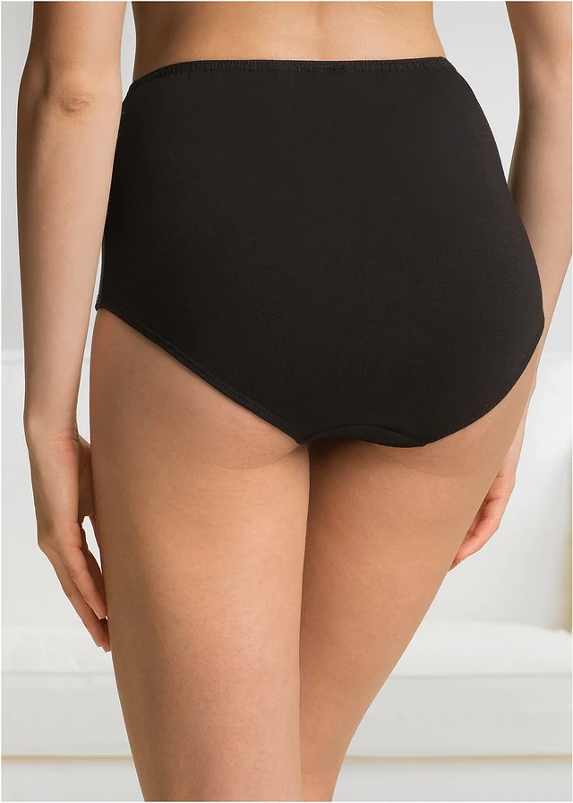 Lot de 5 slips taille haute • noir + blanc • product-page.page-title-suffix