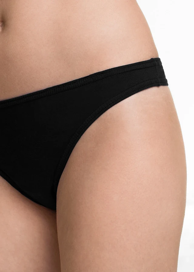 Lot de 10 strings, Couleur: noir