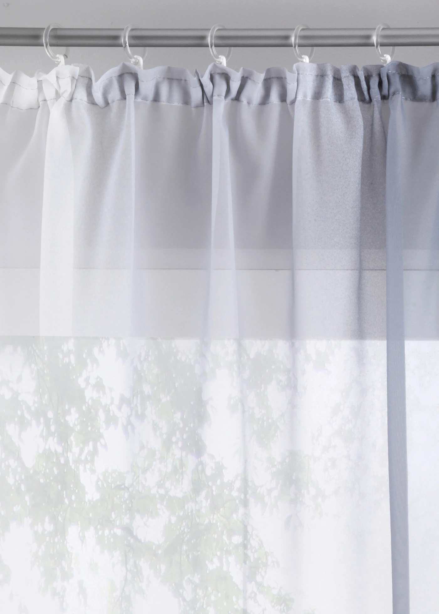 Függöny vékony voile anyagból, extra hosszú méretekben is (2 db-os csomag) • szürke • bonprix áruház