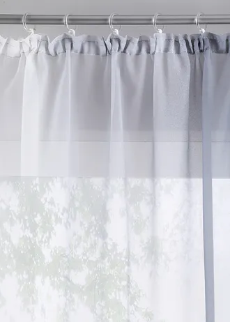 Lot de 2 voilages en tissu léger, aussi en XXL • gris • Boutique bonprix