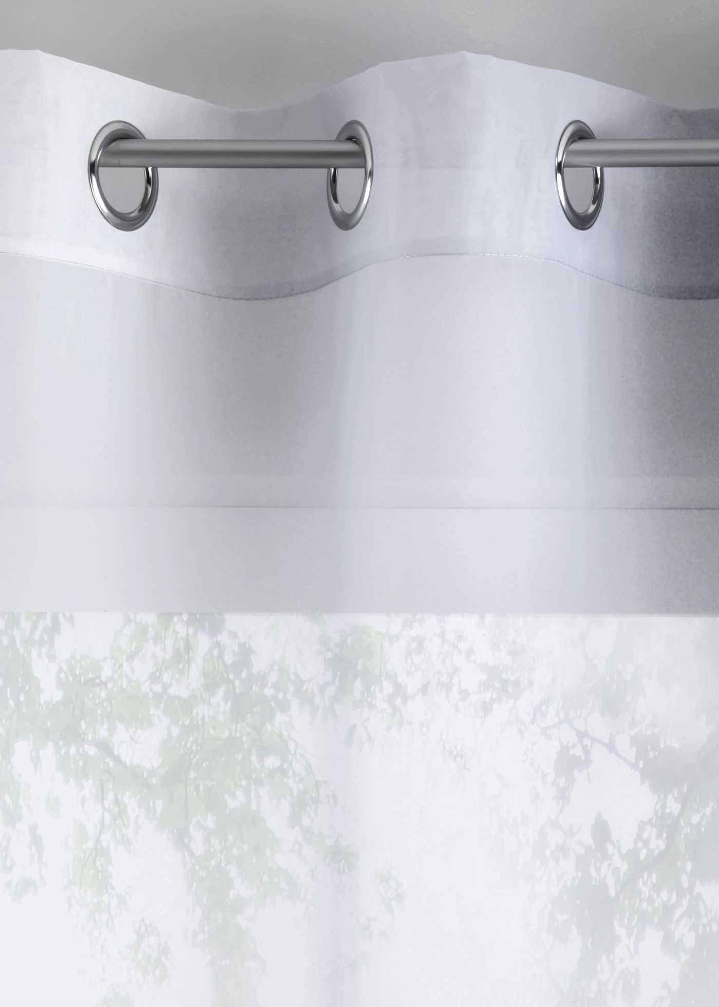 Gordijn van lichte voile, ook verkrijgbaar in extra lang (2 stuks) • grijs • bonprix online shop