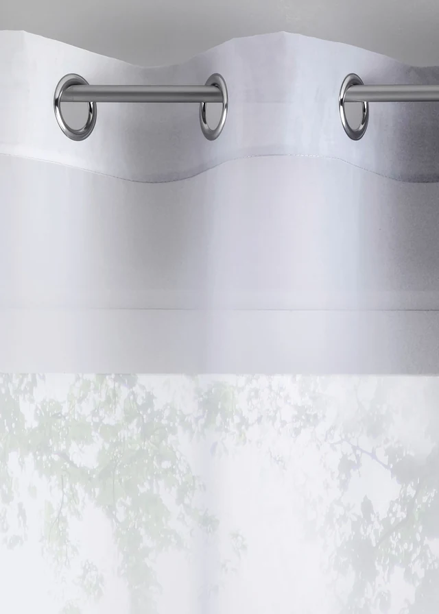 Lot de 2 voilages en tissu léger, aussi en XXL • gris • product-page.page-title-suffix