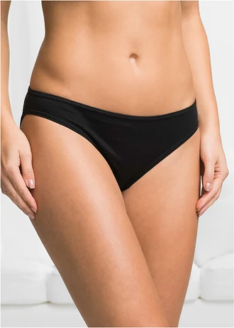 Slip met zacht katoen (set van 10) • zwart • bonprix online shop