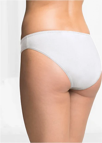 Slip met zacht katoen (set van 10) • wit • bonprix online shop