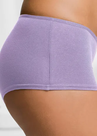 Lot de 5 shorties • violet foncé + violet + mauve • Boutique bonprix