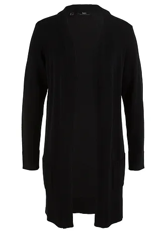 Lang vest, lange mouw, Kleur: zwart