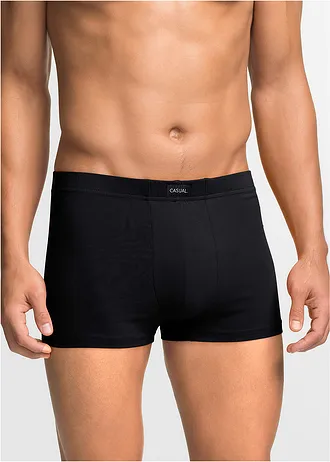 Chilot boxer mulat cu bumbac (set/3 buc.) • negru • magazin bonprix