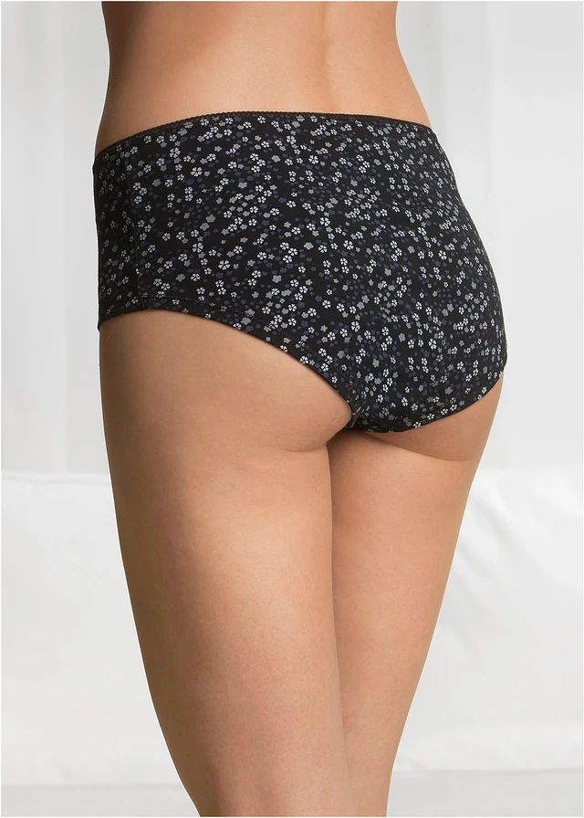 Maxi hipster (set van 4) • zwart+zwart gedessineerd • product-page.page-title-suffix